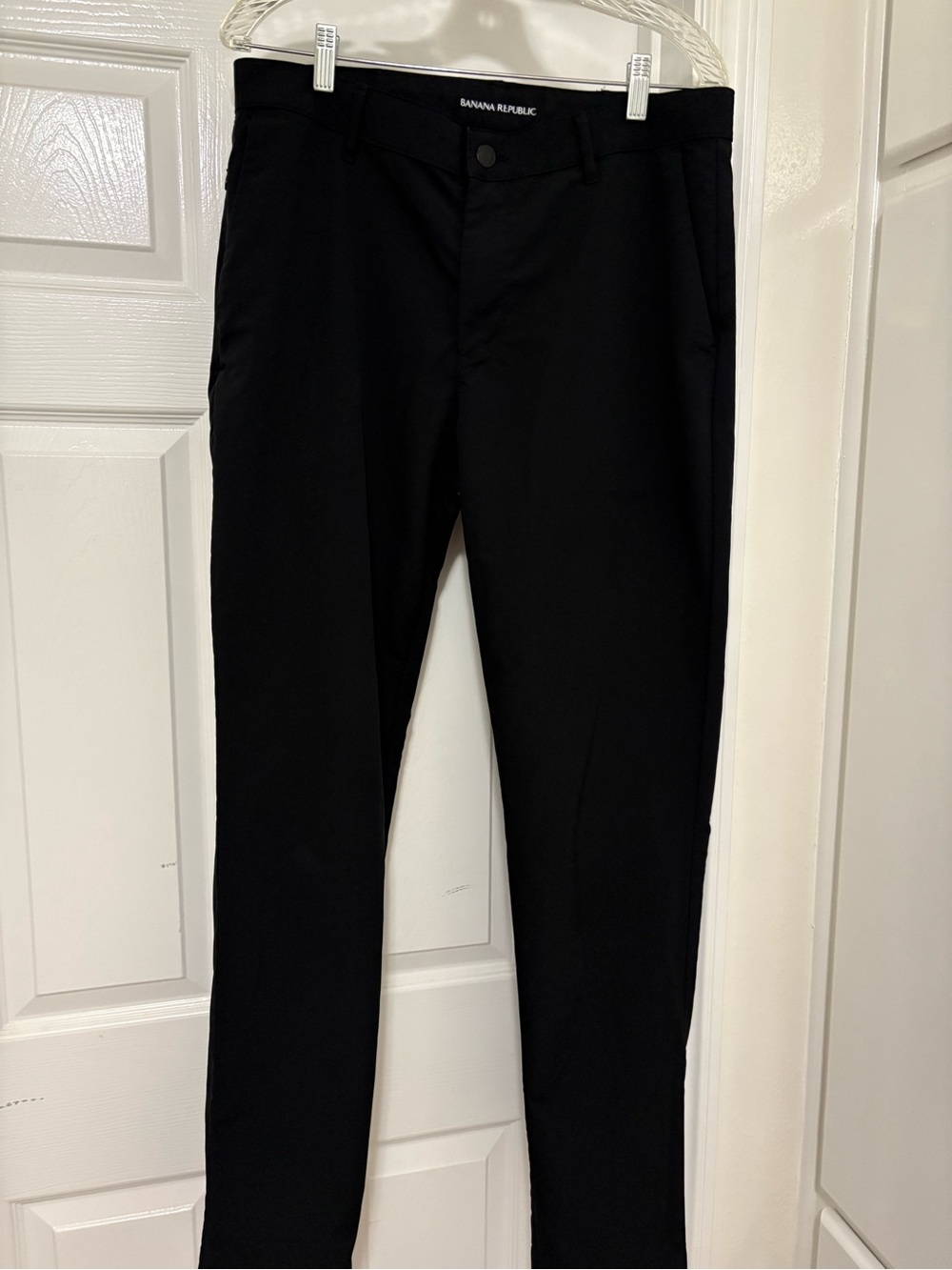 Banana Republic Men's Black Slim Dress Trousers